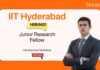 IIT Hyderabad JRF Opportunity For Life Sciences Candidates. Life Sciences JRF Vacancy for advanced Research in RNA-Protein interactions.