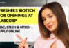 Freshers Biotech Job Openings at Labcorp
