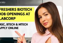 Freshers Biotech Job Openings at Labcorp