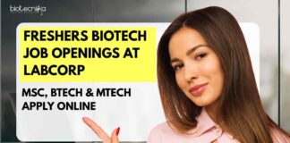 Freshers Biotech Job Openings at Labcorp