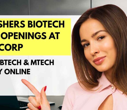 Freshers Biotech Job Openings at Labcorp
