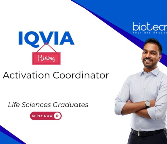Site Activation Coordinator at IQVIA. Career in clinical research and regulatory documentation. Life Sciences Graduates, Apply Now