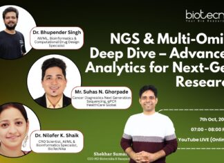 NGS & Multi-Omics Deep Dive – Advanced Analytics for Next-Gen Research NGS & Multi-Omics webinar. It explores advanced analytics, integrative research, & real-world applications approaches in Multi-Omics and NGS.