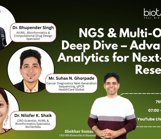 NGS & Multi-Omics webinar. It explores advanced analytics, integrative research, & real-world applications approaches in Multi-Omics and NGS.