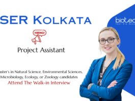 Project Assistant Job at IISER Kolkata. Master’s in Natural & Life Sciences. IISER Kolkata jobs. The Nature Conservancy India project.