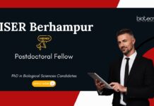 Postdoctoral Fellowship Program at IISER Berhampur. Biological Sciences Candidates, Apply Now. Opportunities in Science and Technology.