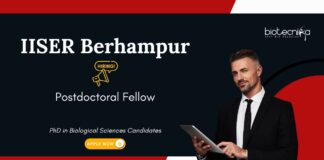 Postdoctoral Fellowship Program at IISER Berhampur | Biological Sciences Candidates, Apply Now Postdoctoral Fellowship Program at IISER Berhampur. Biological Sciences Candidates, Apply Now. Opportunities in Science and Technology.