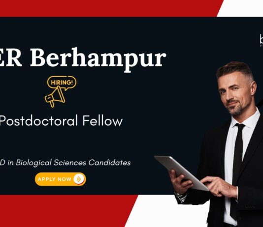 Postdoctoral Fellowship Program at IISER Berhampur. Biological Sciences Candidates, Apply Now. Opportunities in Science and Technology.