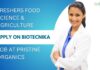Freshers Food Science & Agriculture