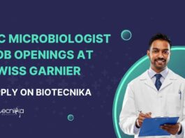 QC Microbiologist Job Openings at Swiss Garnier