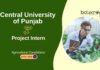 Agricultural Intern Opportunity at Central University of Punjab. Short-term internship with SERB-DST project on groundwater depletion. Apply