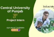 Agricultural Intern Opportunity at Central University of Punjab. Short-term internship with SERB-DST project on groundwater depletion. Apply
