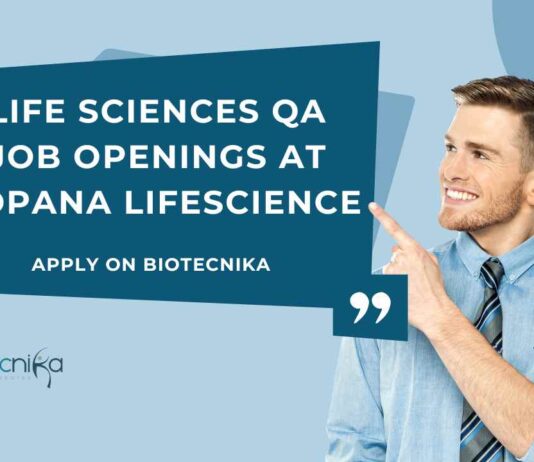 Life Sciences QA Job Openings at Ropana Lifescience – Apply on Biotecnika Ropana Lifescience QA Jobs