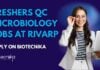 Freshers QC Microbiology Jobs at Rivarp
