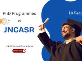 PhD Programmes at JNCASR. Multiple Programmes For Life Sciences Candidates. jncasr recruitment. Msc jobs. Apply Now