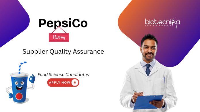 Quality Assurance Job at PepsiCo. Food Science Candidates. Ensure ingredient quality, supplier compliance, and food safety.