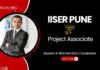 IISER Pune Project Associate Job. Research career in enzyme engineering. Masters in Biochemistry Candidates, Apply Now