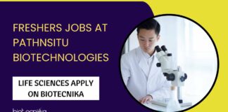 Life Science Freshers Jobs at PathnSitu Biotechnologies