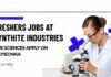 Freshers Life Sciences Jobs at Synthite Industries, Apply on Biotecnika
