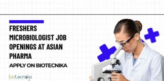 Freshers Microbiologist Job Openings at Asian Pharma