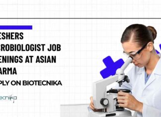Freshers Microbiologist Job Openings at Asian Pharma