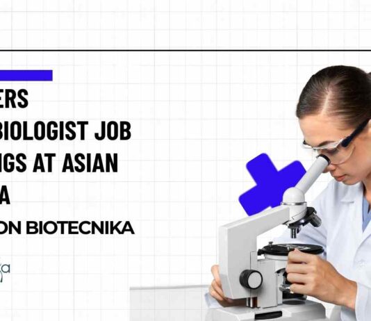 Freshers Microbiologist Job Openings at Asian Pharma