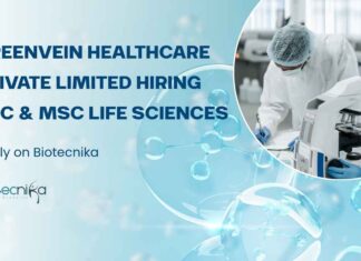 Greenvein Healthcare Private Limited Hiring BSc & MSc Life Sciences – Apply on Biotecnika BSc & MSc Life Science Jobs