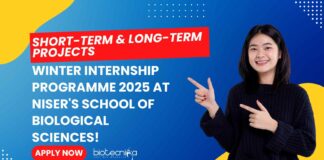 NISER Winter Internship Programme 2025
