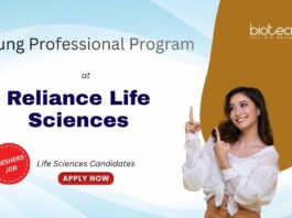 Life Sciences Jobs at Reliance Life Sciences | Young Professional Program | Freshers Job Life Sciences Jobs at Reliance Life Sciences - Young Professional Program 2025 for Freshers. Biosimilars Manufacturing.