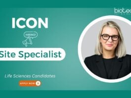 Life Science Jobs at ICON. Job in Bangalore & Chennai. Site Specialist Role. Career in clinical research and site management.