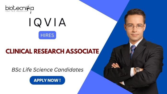CRA Job at IQVIA - Apply Today to unlock your Clinical Research Careers!