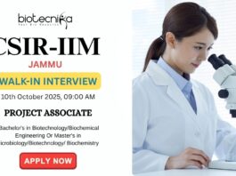 CSIR-IIIM Walk-In Interview Alert - Apply Now for Project Associate Role!