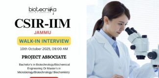 CSIR-IIIM Walk-In Interview Alert - Apply Now for Project Associate Role!