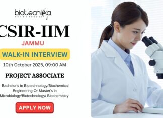 CSIR-IIIM Walk-In Interview Alert - Apply Now for Project Associate Role!