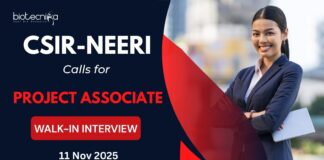 CSIR-NEERI Recruitment 2025 Project Associate Job Apply Now for the MSc Microbiology Job at Nagpur!