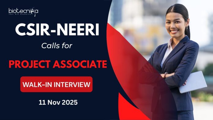 CSIR-NEERI Recruitment 2025 Project Associate Job Apply Now for the MSc Microbiology Job at Nagpur!