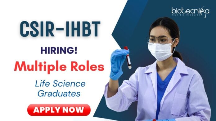 CSIR Vacancies 2025 | CSIR-IHBT Palampur Research Jobs
