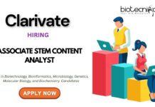 Clarivate Jobs Apply for the Associate STEM Content Analyst Role to enhance your Life Science Careers Now!