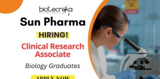 Clinical Job at Sun Pharma - Jobs in Bangalore Biology Graduates Apply Now