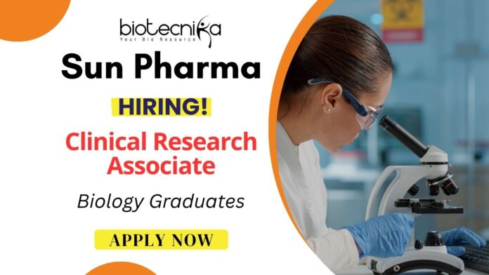 Clinical Job at Sun Pharma - Jobs in Bangalore Biology Graduates Apply Now