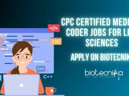 CPC Certified Medical Coder Jobs For Life Sciences – Apply On Biotecnika Medical Coder Jobs Chennai