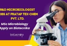 MSc Microbiology Job Vacancies at Pratap