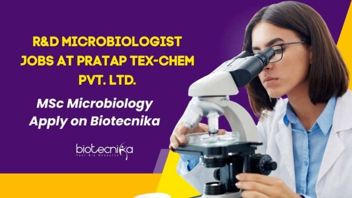 MSc Microbiology Job Vacancies at Pratap