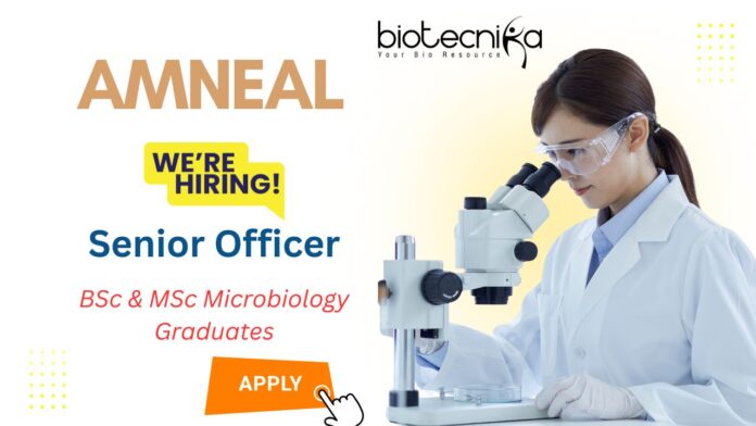 QA Jobs in Ahmedabad | Senior Officer Role at Amneal Pharmaceuticals - Microbiology Graduates Apply