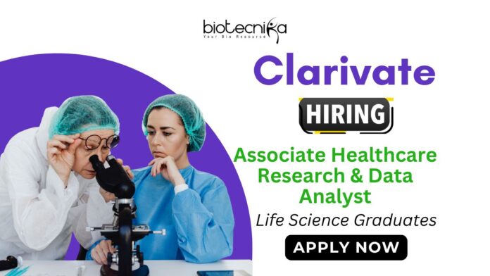 Data Analyst Job at Clarivate Life Sciences Jobs in Bangalore