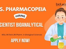 Discover Your Dream Career at USP with Scientist Bioanalytical Job - Apply Now!