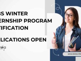 NCBS Winter Internship Program Applications