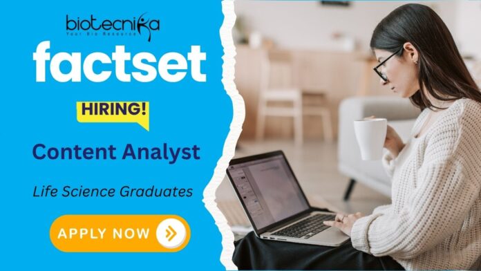 FactSet Careers Healthcare Jobs for Content Analyst Role