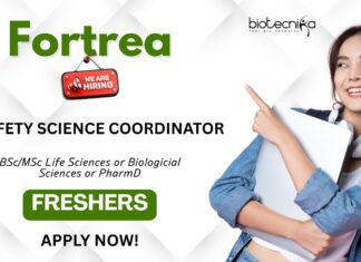 Fortrea hiring for Science Safety Coordinator Job Apply Now to unleash your Clinical Research Careers!