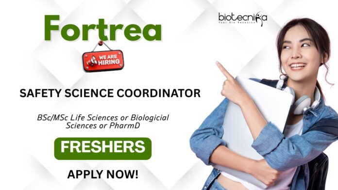 Fortrea hiring for Science Safety Coordinator Job Apply Now to unleash your Clinical Research Careers!